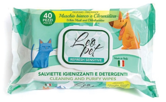 Picture of Leopet Cleansing White Musk Wipes for Dogs & Cats